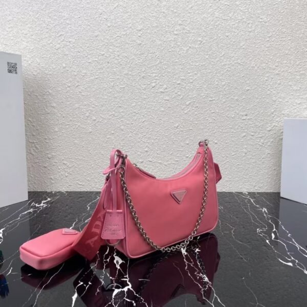 Prada 3-in-1 Crossbody Bag Rose Red