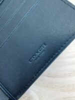 Coach Small Wallet Black Print