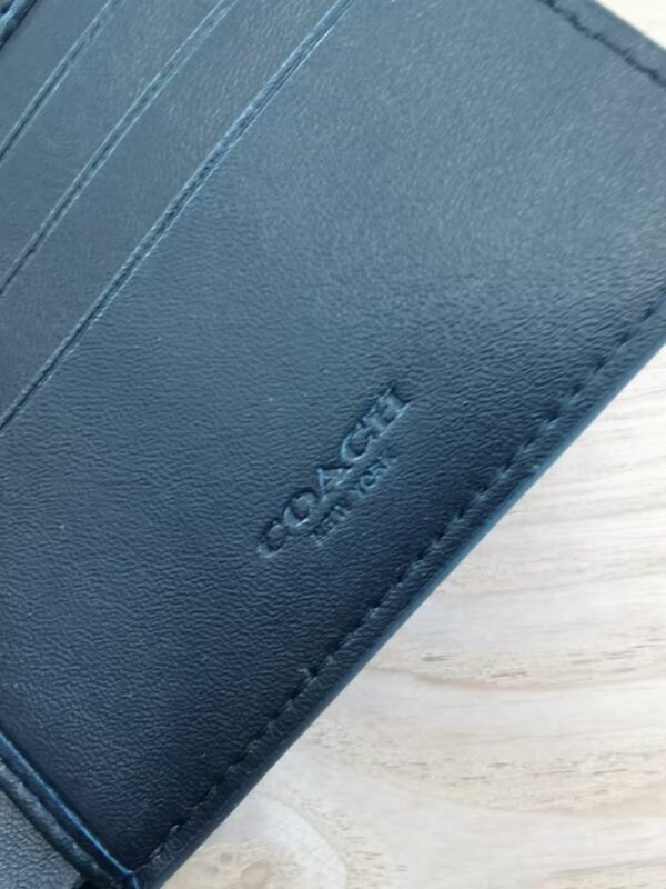 Coach Small Wallet Black Print
