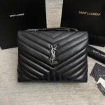 YSL Loulou Bag Black Silver
