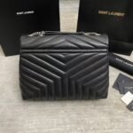 YSL Loulou Bag Black Silver