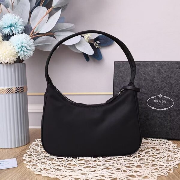Prada Nylon Shoulder Bag Black Nylon