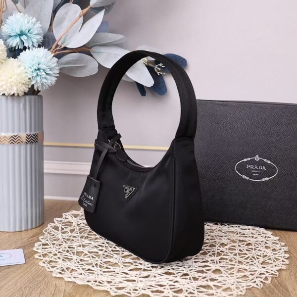 Prada Nylon Shoulder Bag Black Nylon