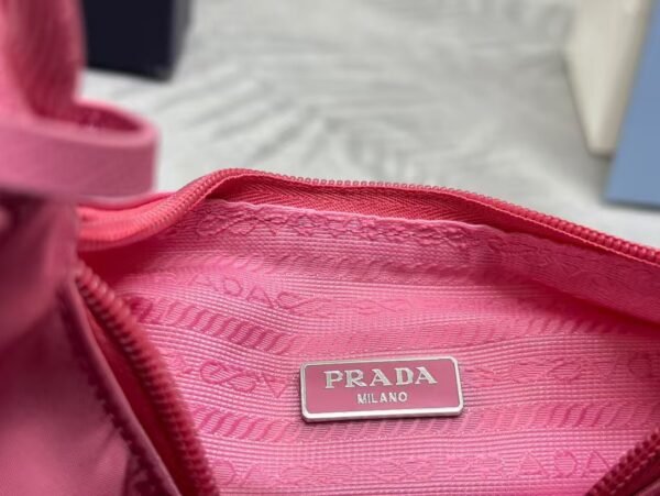 Prada Nylon Shoulder Bag Rose Red Nylon