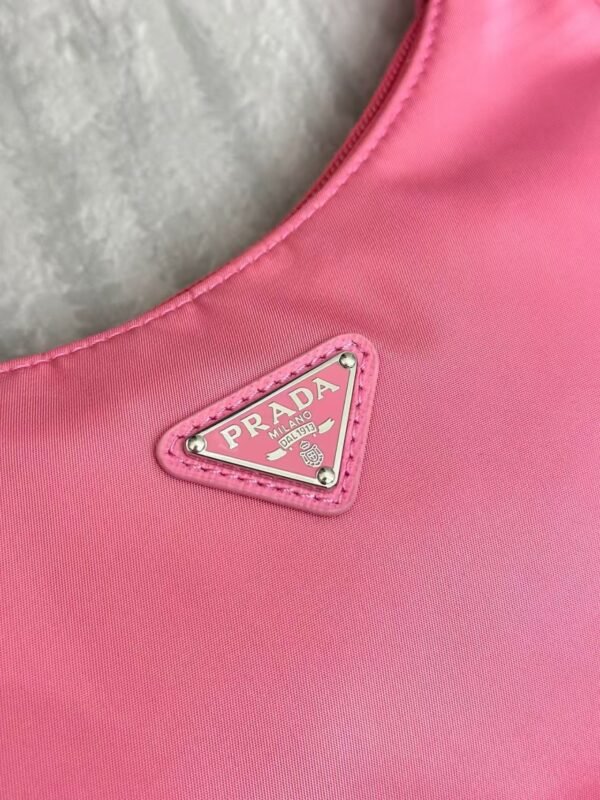Prada Nylon Shoulder Bag Rose Red Nylon