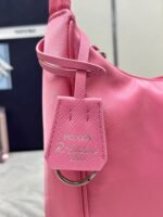 Prada Nylon Shoulder Bag Rose Red Nylon