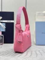Prada Nylon Shoulder Bag Rose Red Nylon