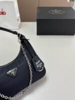 Prada Chain Shoulder Bag Black Chain