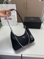 Prada Chain Shoulder Bag Black Chain