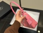 Prada Chain Shoulder Bag Rose Red Chain