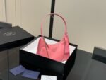 Prada Chain Shoulder Bag Rose Red Chain