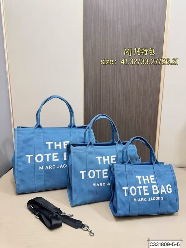 Marc Jacobs Canvas Tote Bag Canvas Blue