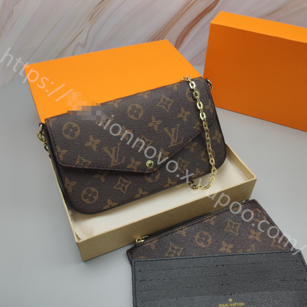 Louis Vuitton 3-in-1 Card Holder Black