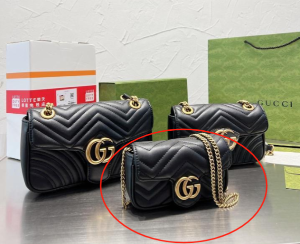 Gucci Love Bag Black Gold