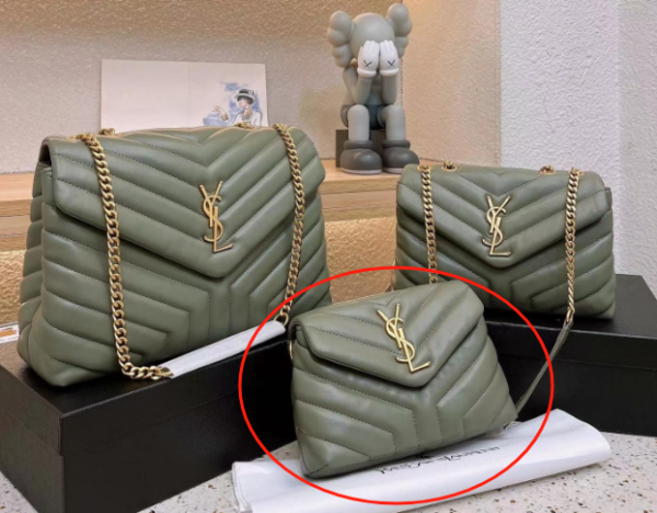 YSL Loulou Bag Green Gold