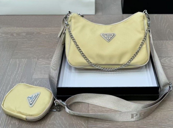 Prada 3-in-1 Crossbody Bag Beige
