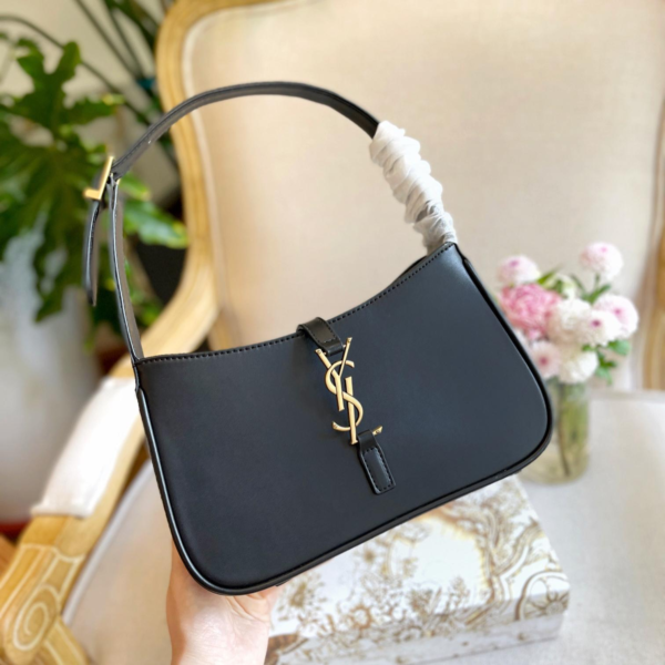 YSL Shoulder Bag Black Gold