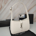 YSL Shoulder Bag White Silver