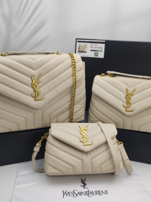 YSL Loulou Bag Beige Gold