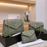 YSL Loulou Bag Green Gold