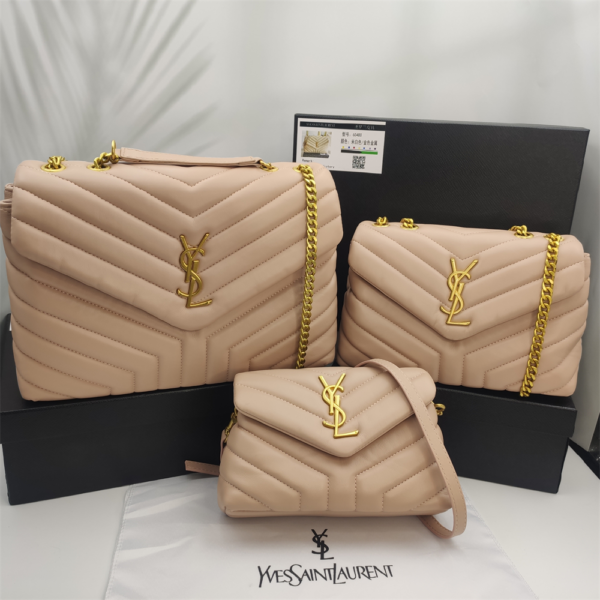 YSL Loulou Bag Pink Gold