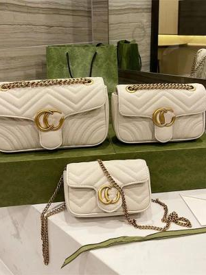 Gucci Love Bag Beige Gold