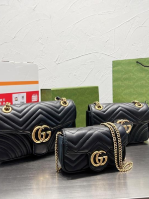 Gucci Love Bag Black Gold