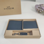 Coach Small Wallet Black Epi Leather