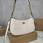 Coach Shoulder Bag White Print