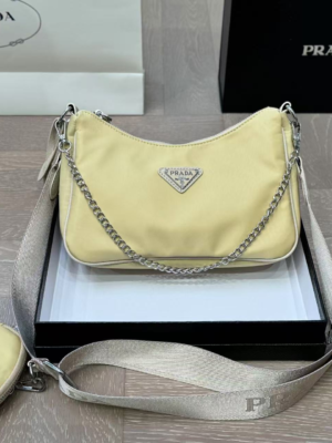 Prada 3-in-1 Crossbody Bag Beige