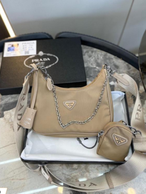 Prada 3-in-1 Crossbody Bag Khaki