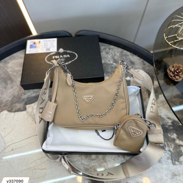Prada 3-in-1 Crossbody Bag Khaki