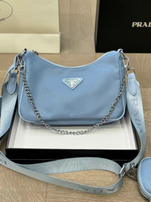 Prada 3-in-1 Crossbody Bag Light Blue