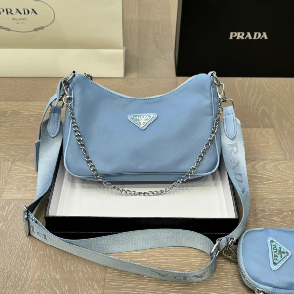 Prada 3-in-1 Crossbody Bag Light Blue