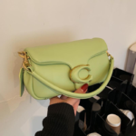 Coach Shoulder Bag Small Light Green