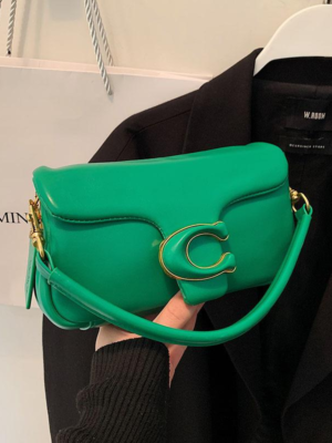 Coach Shoulder Bag Small Dark Green