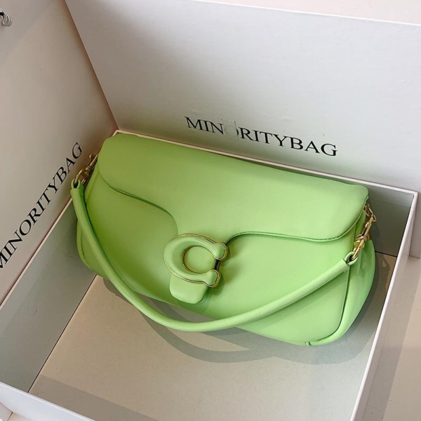 Coach Shoulder Bag Large Light Green