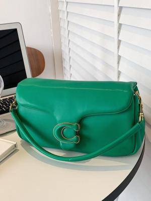 Coach Shoulder Bag Large Dark Green