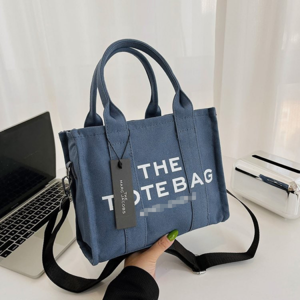 Marc Jacobs Canvas Tote Bag Canvas Blue