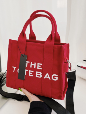 Marc Jacobs Canvas Tote Bag Canvas Red