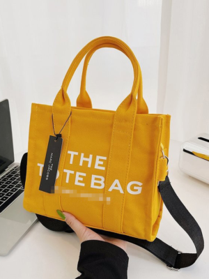 Marc Jacobs Canvas Tote Bag Canvas Yellow