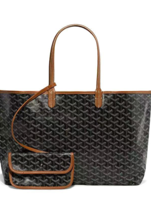 Goyard Tote Bag Black Brown
