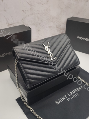 YSL Envelope Bag Black