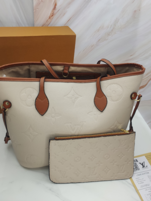 Louis Vuitton Shopping Bag Khaki Embossed Big Embossed