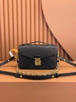 Louis Vuitton Embossed Messenger Bag Black Embossed Messenger