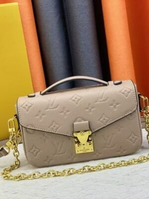Louis Vuitton Embossed Messenger Bag Khaki Embossed Messenger