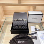 Chanel Classic Flap Bag Black Gold
