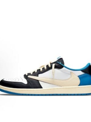 Air Jordan 1 Low Travis Scott Fragment White Blue Black Top Version
