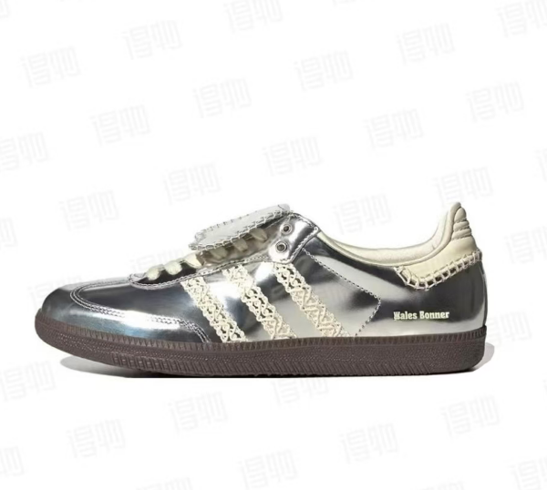 Wales Bonner x adidas Samba Metallic Silver Gum Sneakers