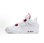 Air Jordan 4 Retro Metallic Red White Shoes